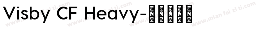 Visby CF Heavy字体转换